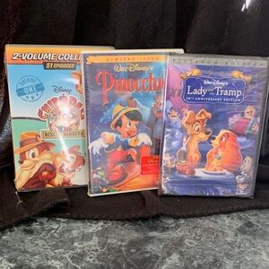 Disney DVD Set: Chip 'n Dale, Pinocchio, Lady and the Tramp